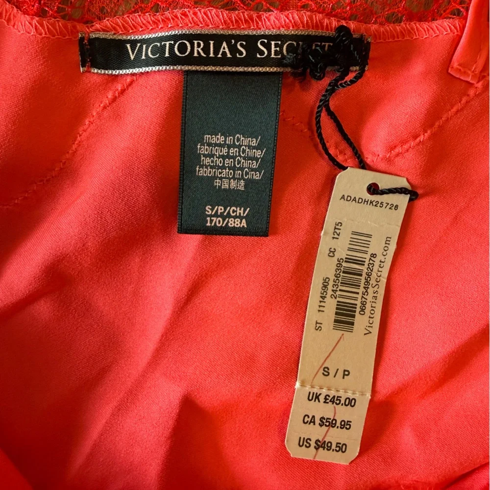 NWT Victoria's Secret Lace Sexy Slip Dress Hot Pink $50